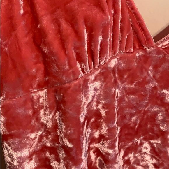 Y2K Hot Pink crushed velvet dress- Forever 21 - Picture 2 of 9